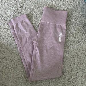 purple gymshark leggings